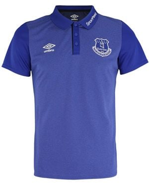 Umbro Premier League Everton F.c. Training Polo Shirt - Blue