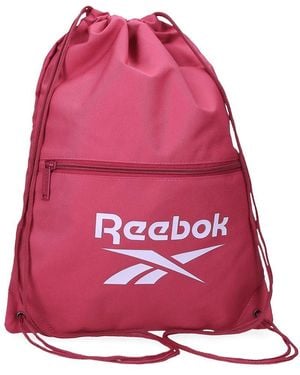 Reebok Ashland Backpack Sack With Zip Pink 35x46cm Polyester By Joumma Bags