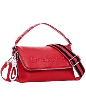 Desigual Women's Fabric Shoulder Bag – Orange, Crossbody & Hand Carry, Detachable Strap - View #6