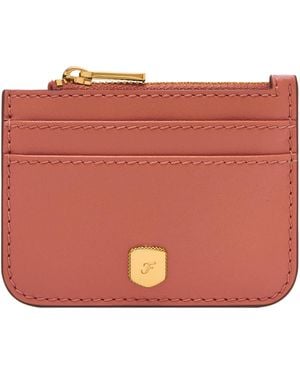 Fossil Lennox Red Leather Card Case