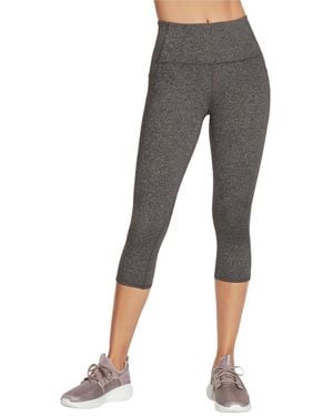 Skechers Go Walk High Waisted Midcalf Leggings - Gray
