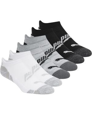 PUMA S 6er-Pack Niedrig Geschnittene Socken Laufsocken - Schwarz
