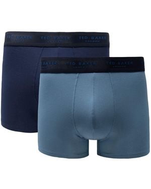 Ted Baker Pack Modal Trunk Boxer Briefs - Navy/prov Blue
