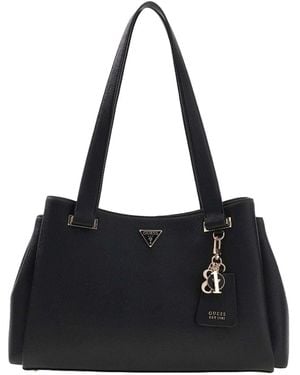 Guess Evie Girlfriend Carryall Black Black Shoulder Bag