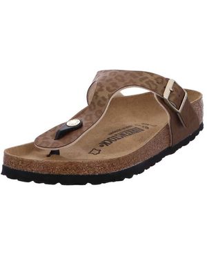 Birkenstock Tongs Gizeh Birko-Flor - Marrone