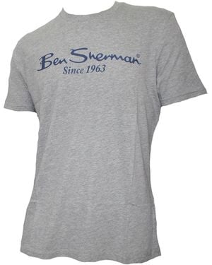 Ben Sherman T-Shirt Grey Marl größe L - Grau