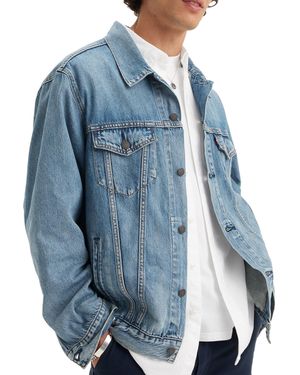 Levi's Herren Jacke Relaxed Fit Padded Truck – Klassische Trucker-Jacke Mit Weicher Wattierung