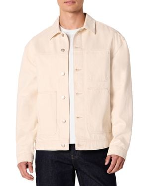 Amazon Essentials Relaxed-Fit Utility-Jacke Fester Denim - Natur