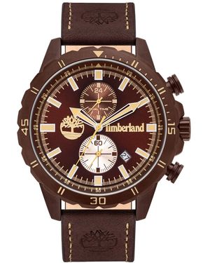 Timberland Armbanduhr DUNFORD Leder 46mm - Braun