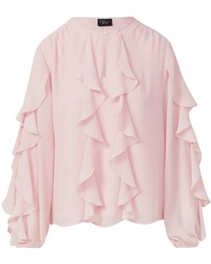 S.oliver Leichte Volant-Bluse mit Viskose-Futter rosa 34 - Pink