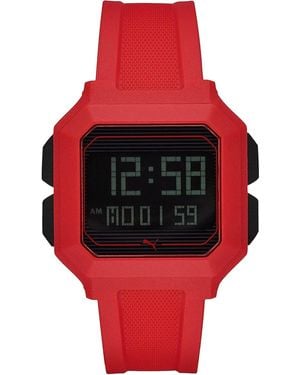 PUMA Orologio Digitale Quarzo Donna con Cinturino in Nessuno 1 - Nero