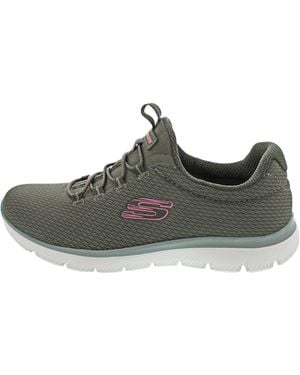 Skechers Summits-summer Blush Slippers Green - Black