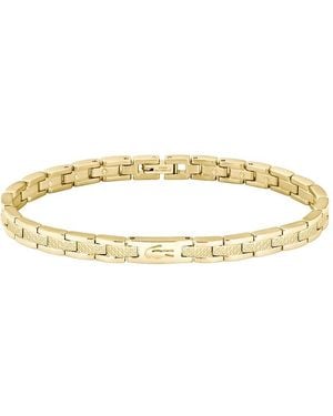 Lacoste Gliederarmband für Kollektion METROPOLE in Roségold mit eingraviertem Petit Piqué - 2040467 - Mettallic