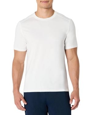 Amazon Essentials T-Shirt a iche Corte Elasticizzata Tecnica Uomo - Bianco