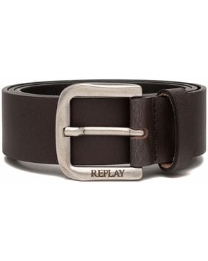 Replay Men's Leather Belt - Black