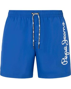 Pepe Jeans Logo Swimshort - Blu