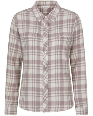 Mountain Warehouse Willow Brushed Flannel Ls Womens Shirt - Lightweight, Soft Lining With Extra Warmth & Comfort - Easy To Pack - Natural
