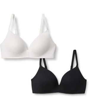 Amazon Essentials Bralette mit Baumwoll-Jersey gefüttert - Weiß