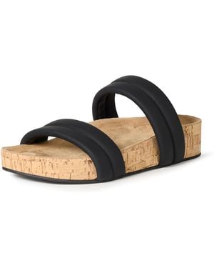 Amazon Essentials Sandali a Fascia in Sughero Donna - Nero