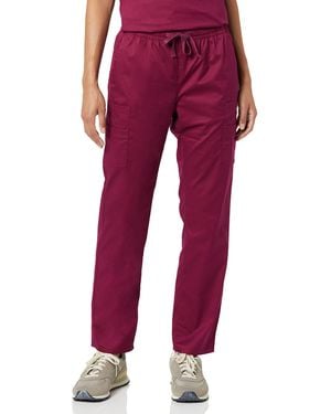 Amazon Essentials Pantaloni Elasticizzati ad Asciugatura Rapida - Rosso