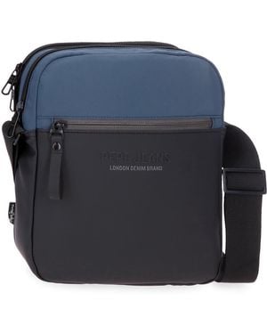Pepe Jeans Sail up Tracolla Portatile Blu 22x27x8 cm Poliestere e PU by Joumma Bags