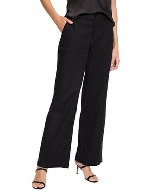 NIC+ZOE Nic+zoe 31" Linen Cotton Eliot Wide-leg Pants - Black