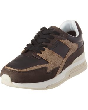 Guess ENNA, Sneaker Uomo, Beige Brown, 44 EU - Marrone