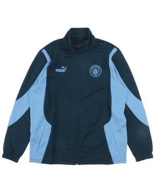 PUMA Mcfc Ftblnrgy+ Soccer Football European Club Team Jacket - Blue
