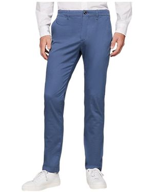 Tommy Hilfiger Broek Bleecker Straight Fit Chino - Blauw