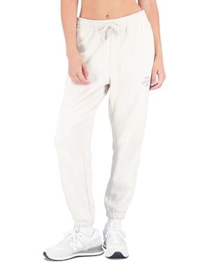 New Balance Pantaloni Donna Essentials REIMAGINED Archive Pant Moonbeam - Bianco
