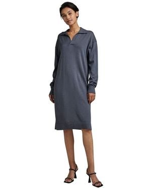 G-Star Polo Knit Dress - Blauw