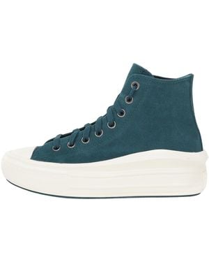 Converse Chuck Taylor All Star Move Platform Trainers Green 36 - Blue