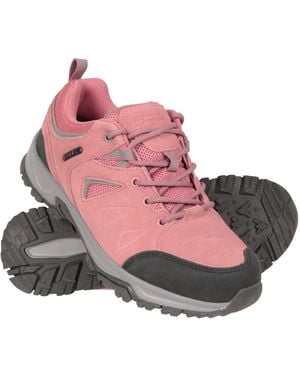 Mountain Warehouse Thunder Chaussures de marche imperméables pour femme IsoDry et doublure en maille avec semelle extérieure rembourrée en EVA TPR - Rose