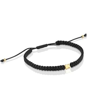Tous Armband aus Nylon mit Bärenmotiv - Weiß