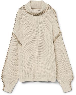 Vero Moda Pullover 'newcream ' - Natur