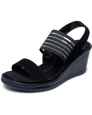 Skechers Cali Rumblers-sci-fi Wedge Sandal - Blue