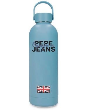 Pepe Jeans Abbey Seldon Bottiglia in Acciaio Inox Blu con Capacità di 500 ml e Misure 7 x 23 cm Acciaio Inox by Joumma Bags