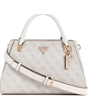 Guess Noelle Girlfriend Satchel Dove Logo - Neutro