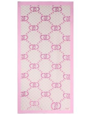 Liu Jo Stola mit Logo 90 x 180 cm - Pink
