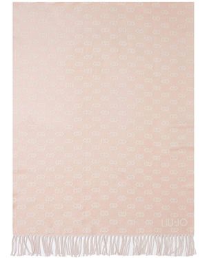 Liu Jo Liu Jo sciarpa stola Jacquard Lure 2F4005 T0300 colore 41310 Cameo Rose - Neutro