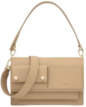 Tous Audree Pockets Mittelgroße Umhängetasche für – Schultertasche und Umhängetasche mit Klappe | Ref. - Natur