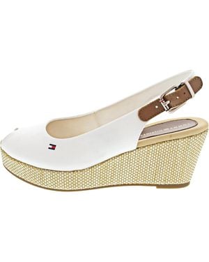Tommy Hilfiger Wedge Espadrilles Iconic Elba Sling Back Wedge Keilabsatz - Schwarz