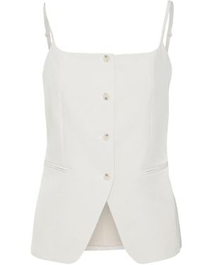 Vero Moda Female Weste VMMISCHA Anzugweste - Weiß