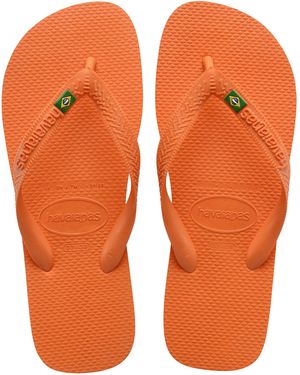 Havaianas , Adults, Brasil, Flip Flop, Begonia Orange, 13 Uk