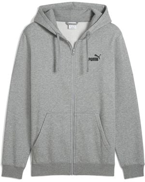 PUMA S Essentials No. 1 Logo Full-zip Hoodie Grey Size Xl