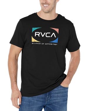 RVCA Graphic Short Sleeve Crew Neck Tee Shirt - Black