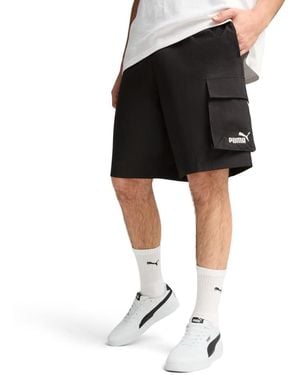 PUMA Essentials Woven 9" Cargo Shorts - Black
