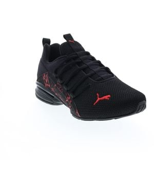 PUMA Axelion City Escape Running Shoe Running 11.5 D(m) Us Black-high Risk Red-white - Blue