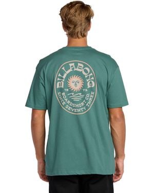Billabong Sunny Days Premium Short Sleeve T Shirt Top Sage Green Size Large