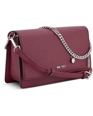 Nine West Cally Flap Crossbody - Rot